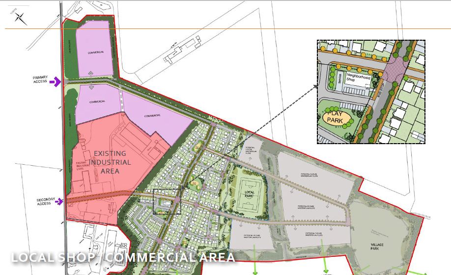 Image: [Map of layout of proposed development.]